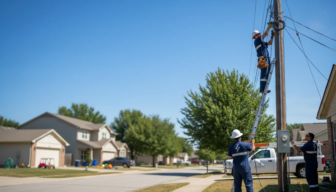 Residential electrician providing installation services in Yale, IL